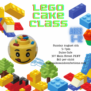 Lego Cake Class 5-12 year olds
