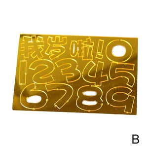 Acrylic Letter Alphabet Mold Press