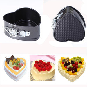 38# Non-stick Love Heart Shape Cake Pan Tin Diy Cake Mold Baking Cheese Bread Tray Valentines Day Wedding Dessert Mould Pastry