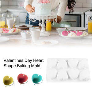 Valentines Heart Love 3D Silicone Soap Mold Cake Decorating Tools Mould Valentine's Day Fondant Molds Baking Tool Random Color