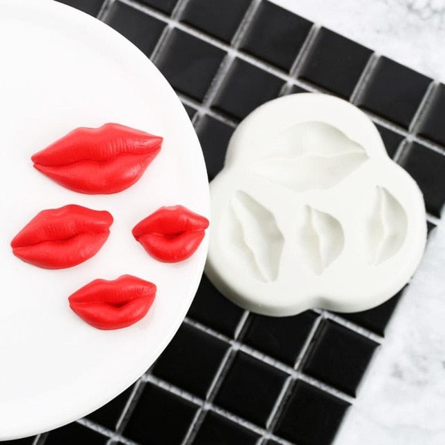 Useful Sexy Lips Silicone Mold Fondant Mould Cake Decorating Tools Chocolate Soap Mold Cake Stencils Baking Accessories